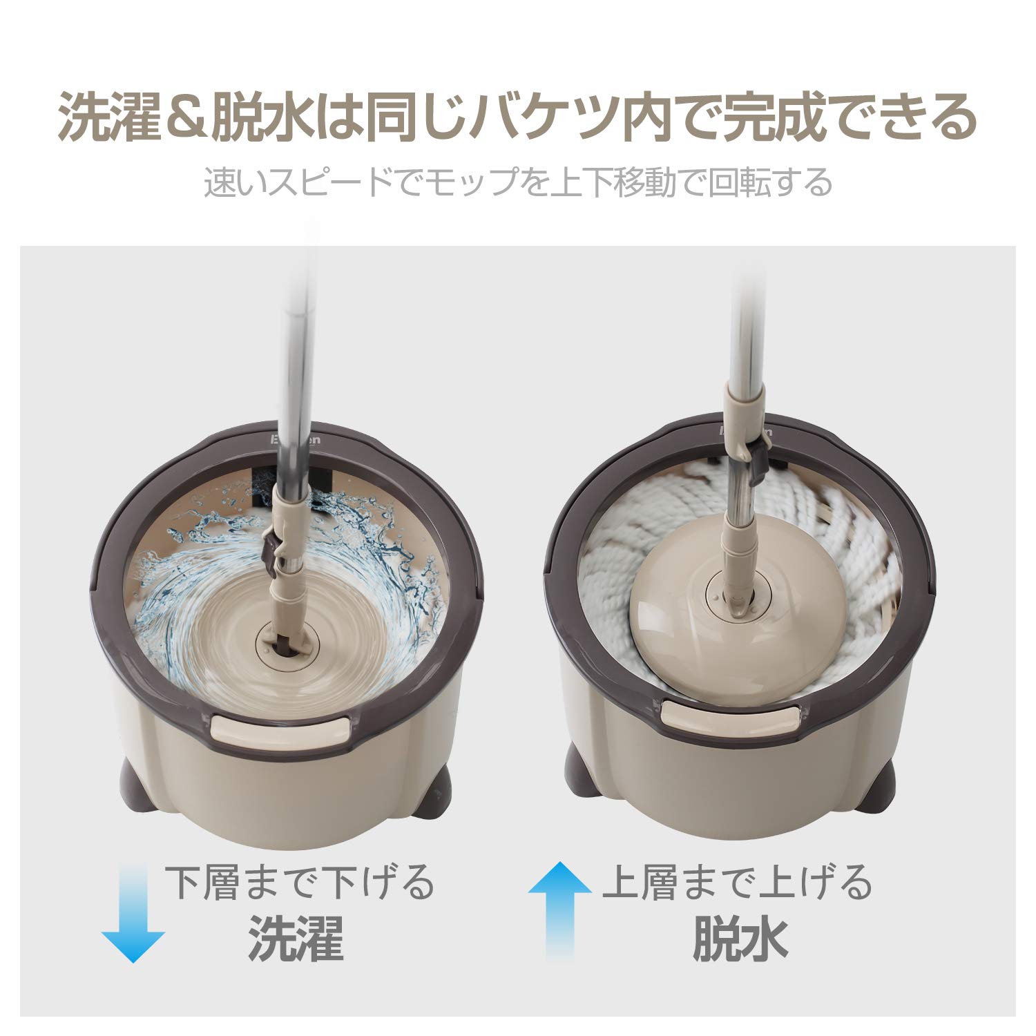 Amazon｜Eyliden 回転モップ スピンモップ フロアモップ トルネード
